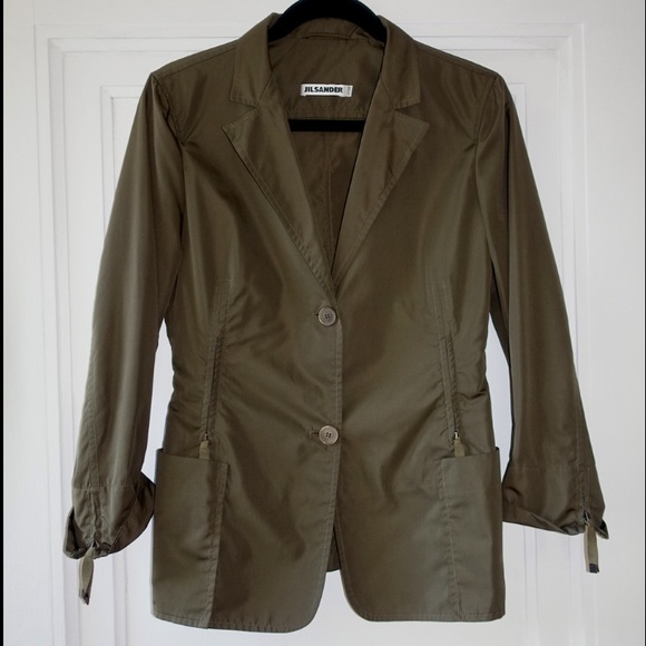 Nil Sander Olive Jacket LIKE NEW - Picture 1 of 5